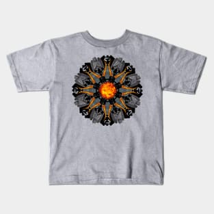 flame grave mandala Kids T-Shirt